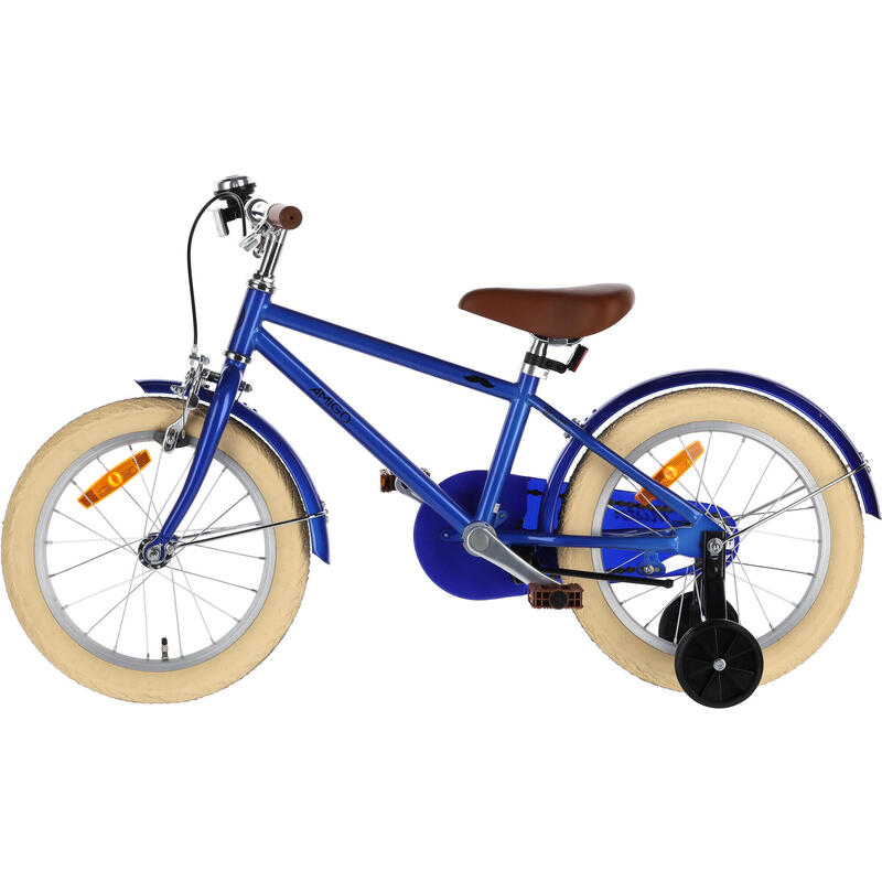 AMIGO Vélo garçon Mister 16 Pouces 24 cm Garçon Frein à rétropédalage Bleu