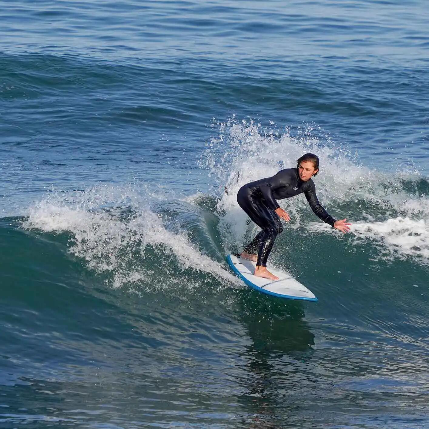 Foamy FISH X - FCS - 6'4 Performance Softboard Surfboard met Fishtail 6/8