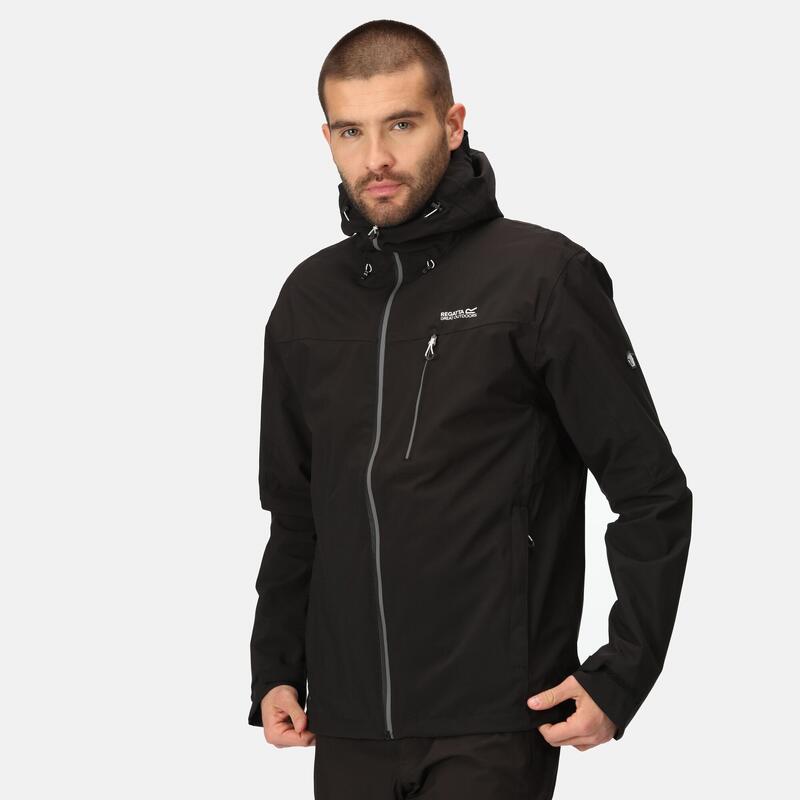 Birchdale Homme Randonnée Veste imperméable - Gris noir