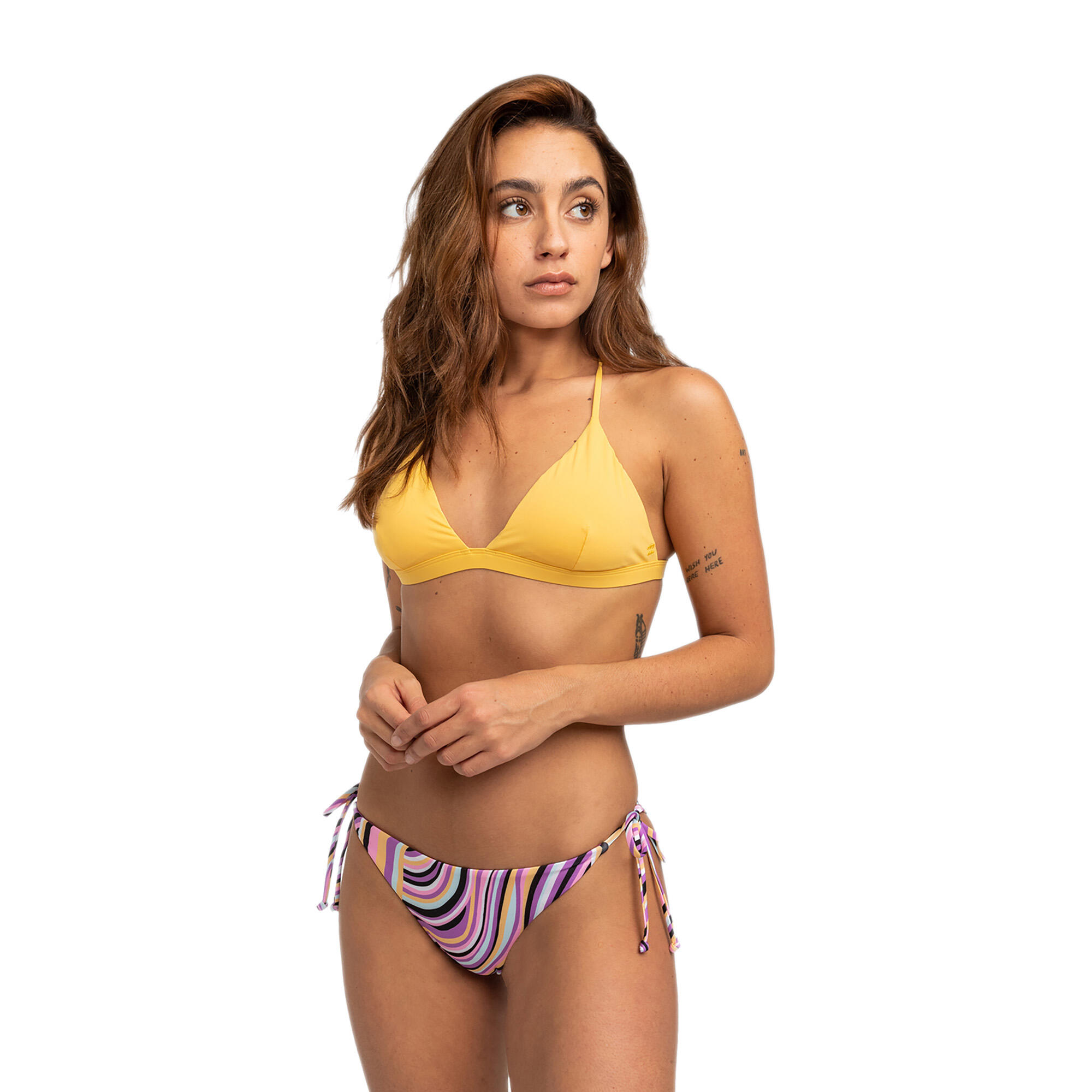 Billabong - Billabong Sol Searcher Tie Side Tanga Bas De Maillot De Bain - Bas De Maillot De Bain - Multicolore - 38 S - Decathlon