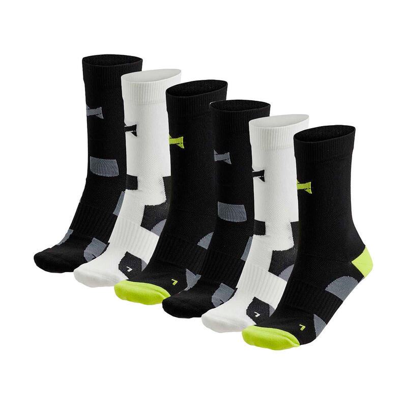 Calcetines ciclismo caño alto XTREME multi negro 6-PACK