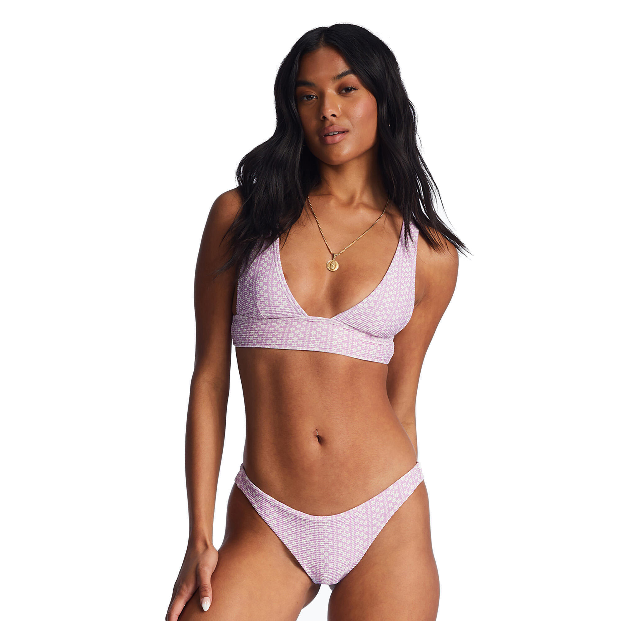 Billabong - Billabong Covered In Love Tanlines Swimsuit Bottoms - Bas De Maillot De Bain - Violet - 38 S - Decathlon