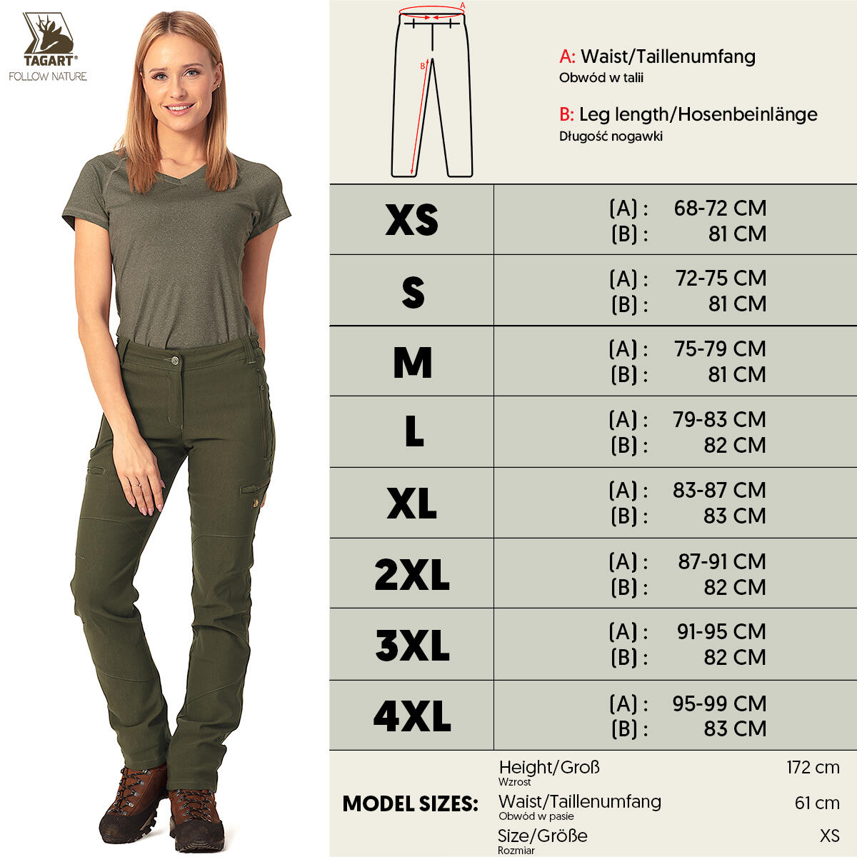 Pantalon de randonnée pour femme Tagart Cramp Lady séchage rapide et élastique 2/6