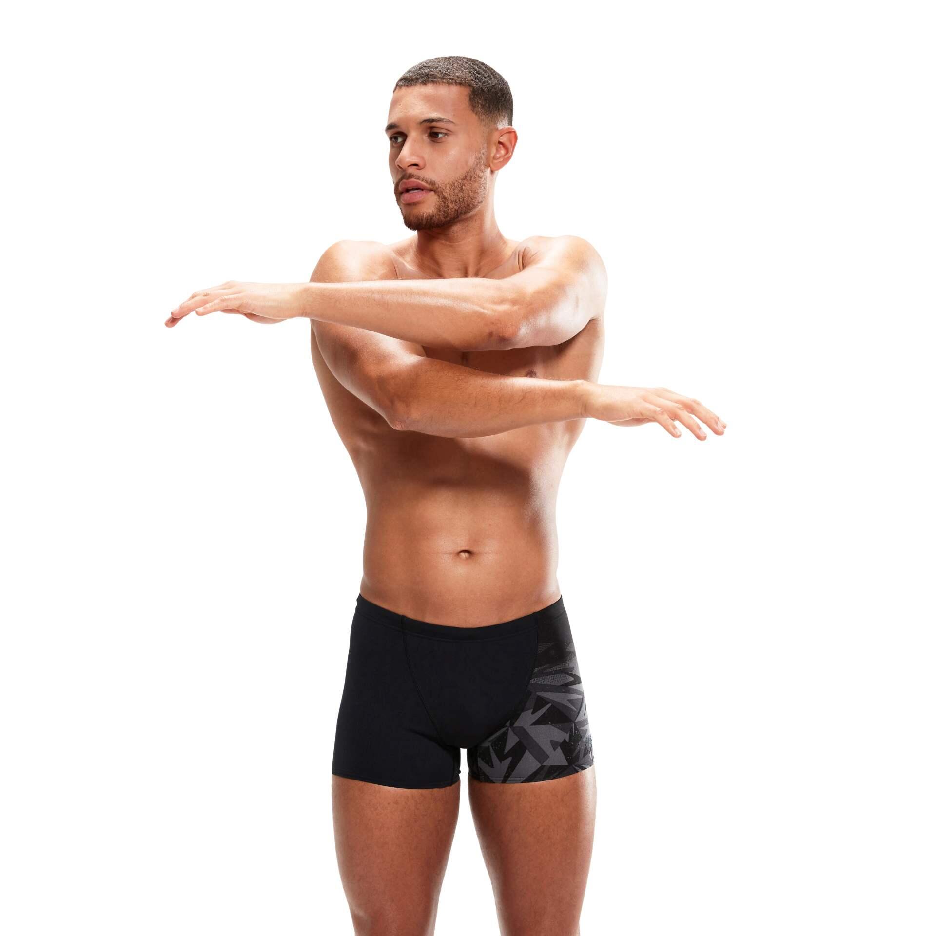 Short de bain Speedo Hyper Boom Panel - Noir/Gris - Taille 40 3/5