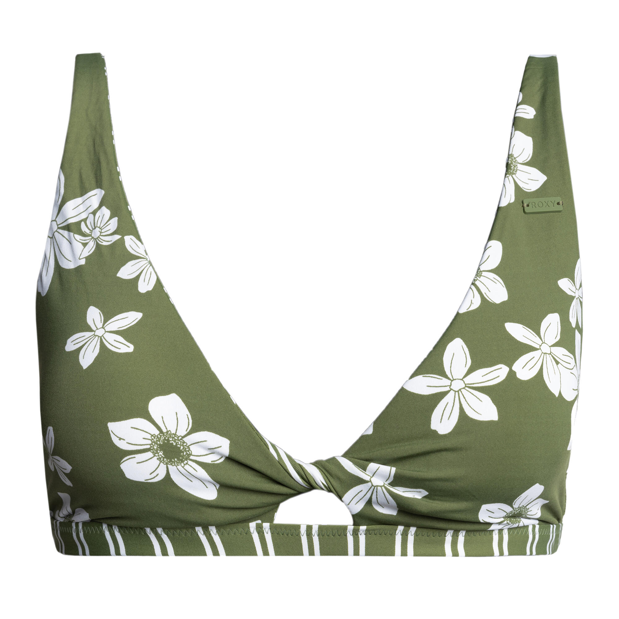 Top de maiô roxy retro revo twist bra