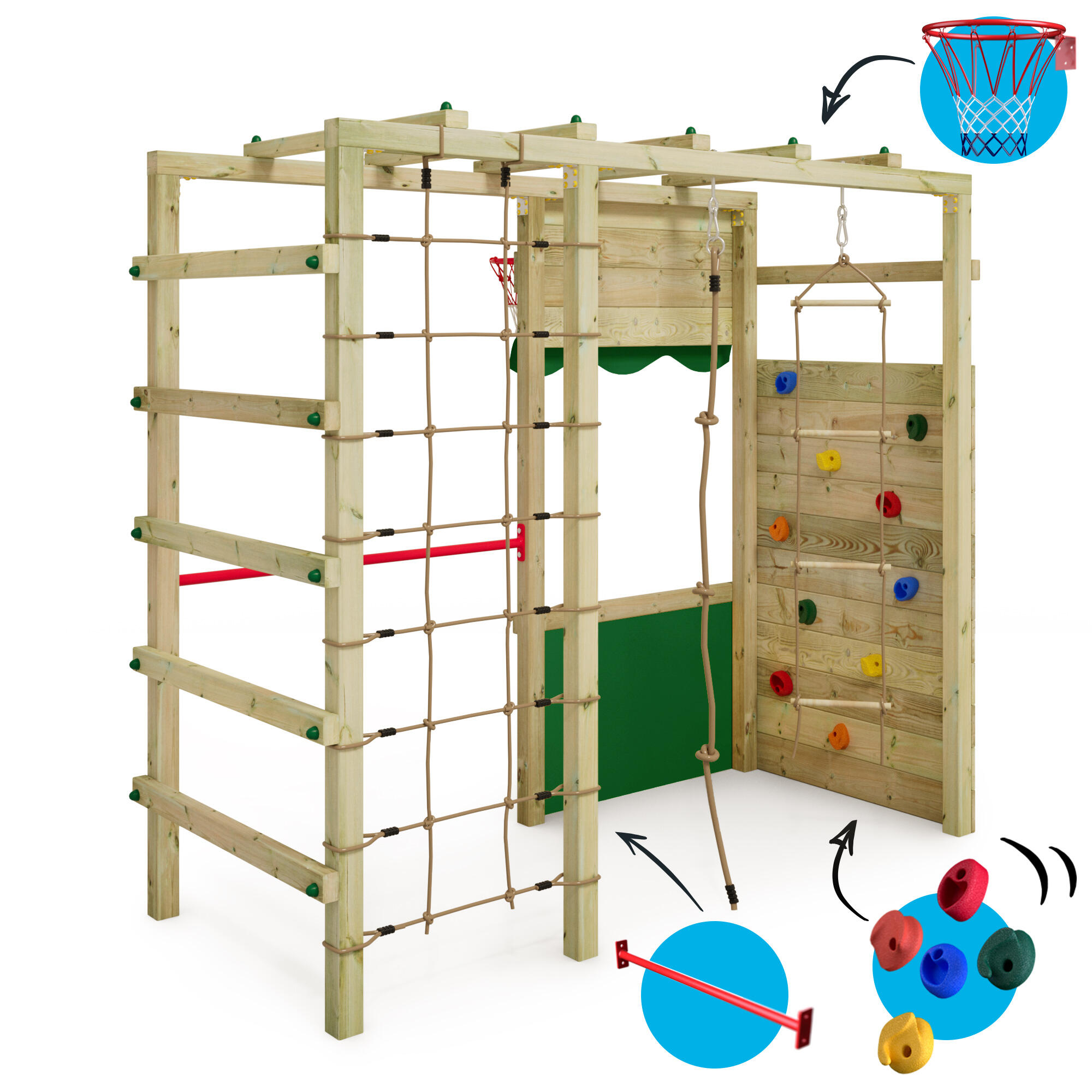 Aire de jeux Smart Action Échafaudage grimpant vert 5/7