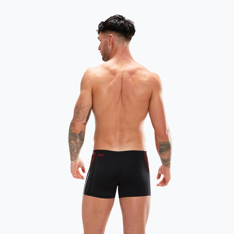 Speedo Short Aquashort Tech Homme Noir/Rouge Fédéral/Blanc