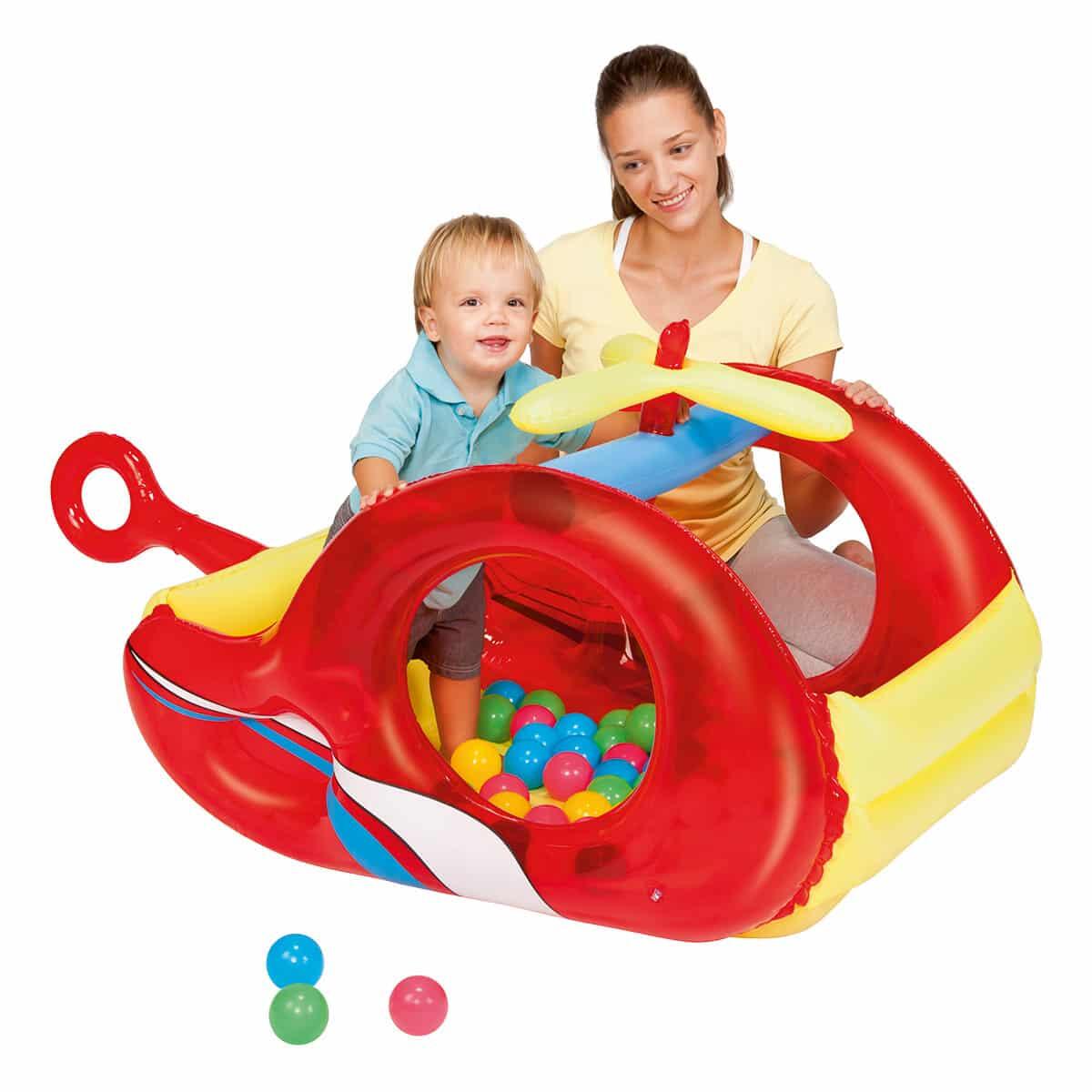 Helicóptero insuflável para crianças Bestway - 132x79x68 cm - Inclui 50 bolas 3/3