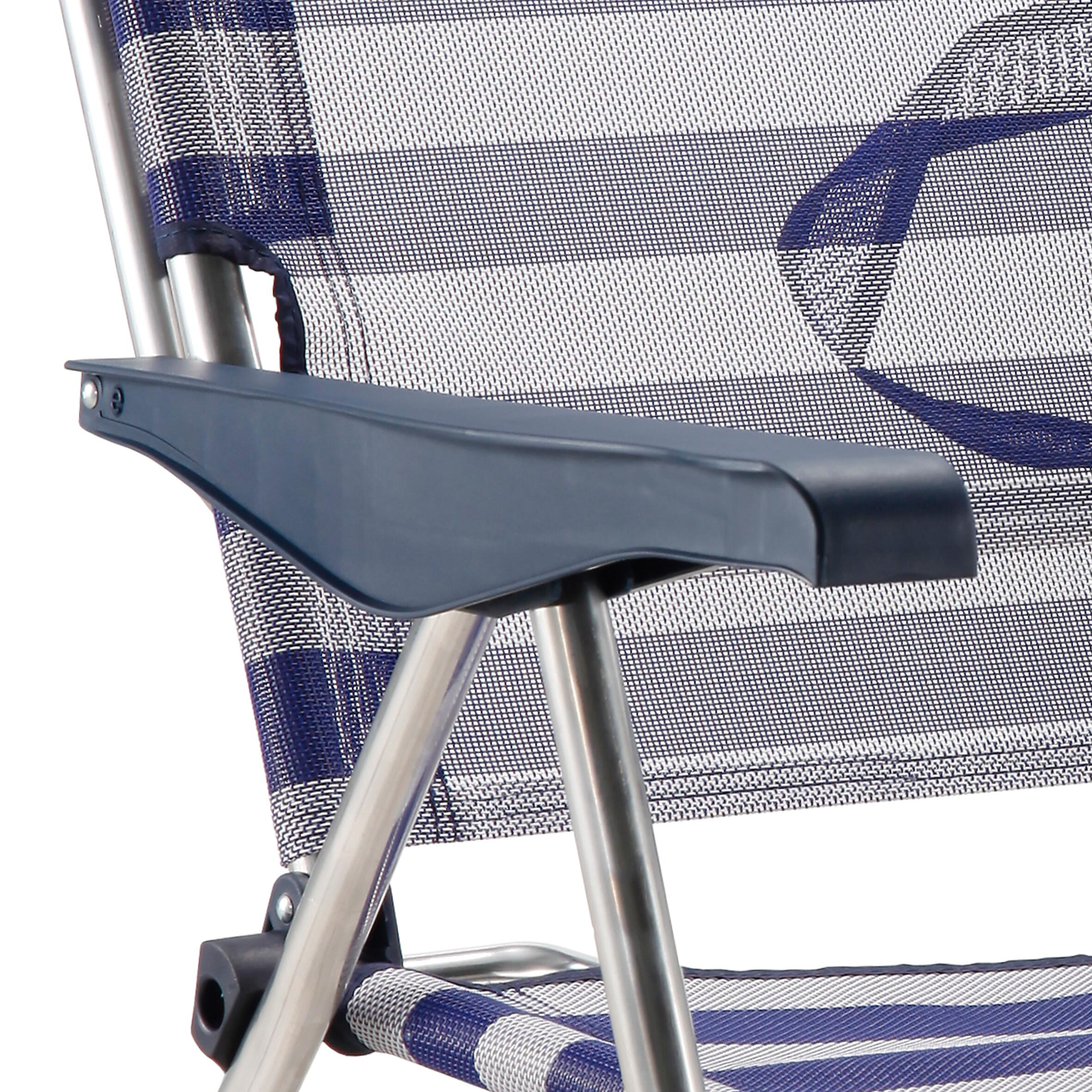 Cadeira de Praia Dobrável Solenny Reclinável 91x63x105 cm 4 Posições 5/5
