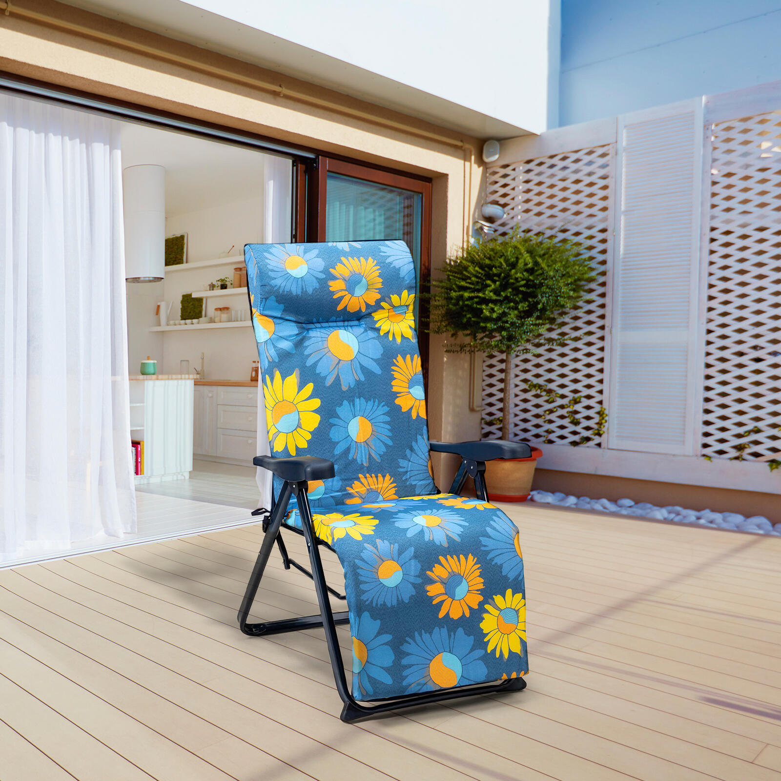 Cadeira de praia 86x62x114 cm Soleny 2/5