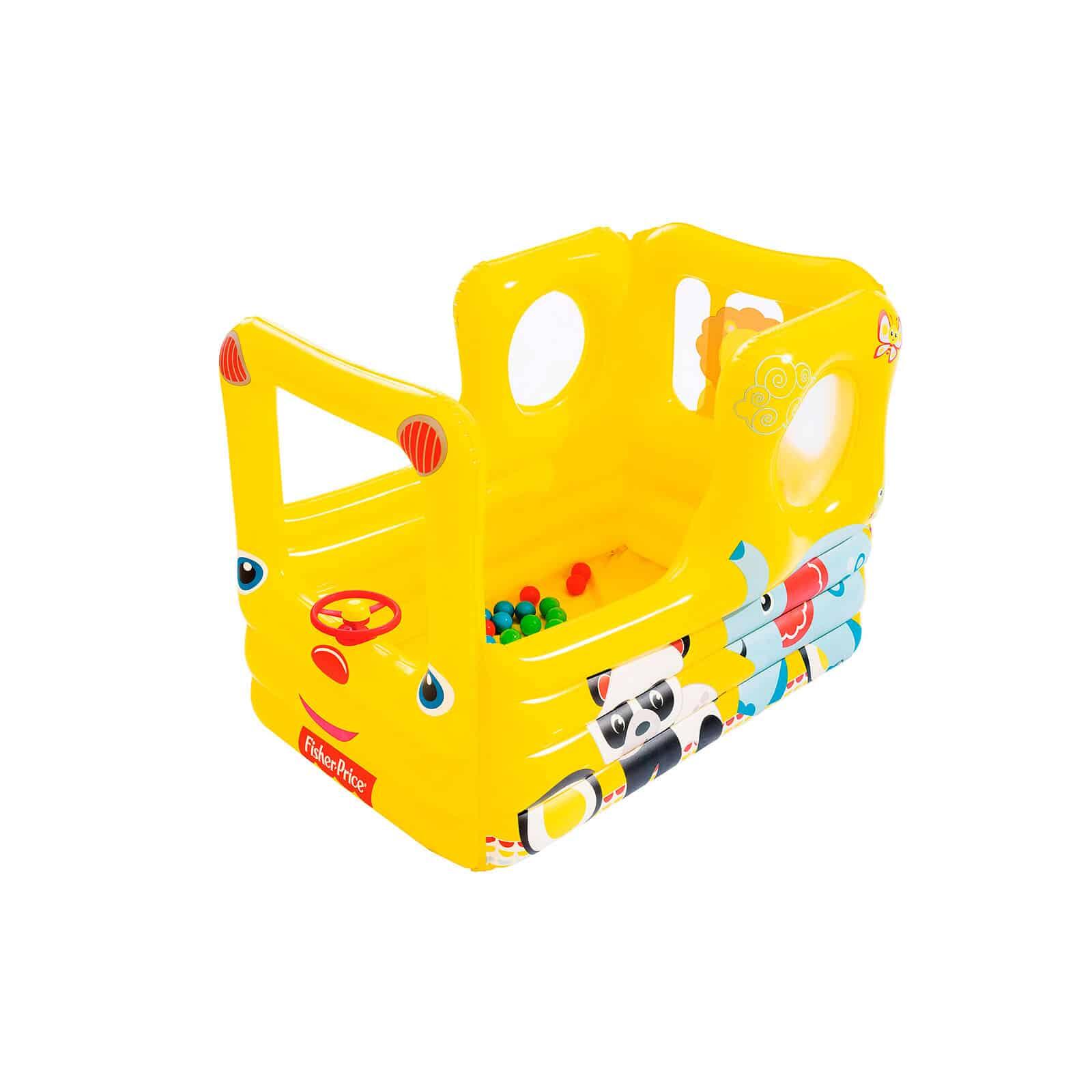 Piscina de Bolas Hinchable Bestway Fisher Price Autobús Escolar 137x96x96 cm Ama 3/5