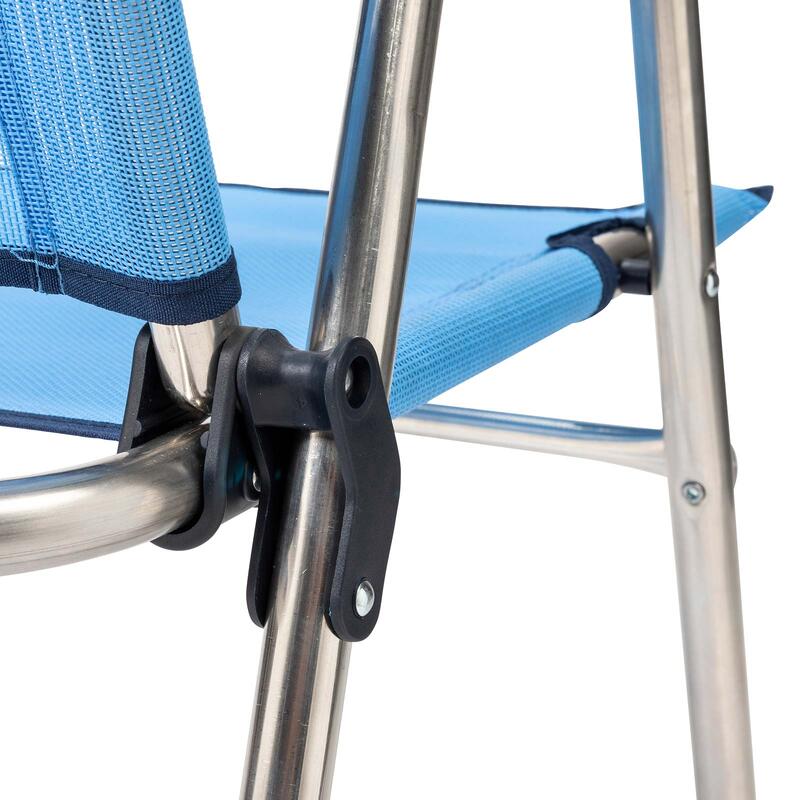 Cadeira de praia dobrável de Solenny 58x58x90 cm de cor azul