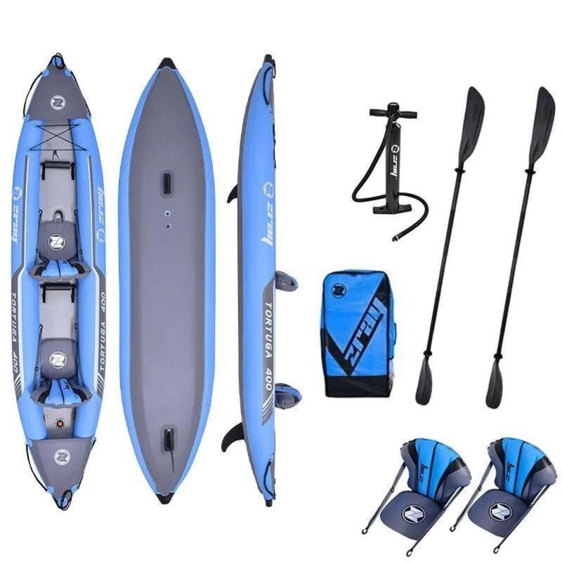 Kayak gonflable - Tortuga 400 - 2 personnes - Accessoires gratuits inclus