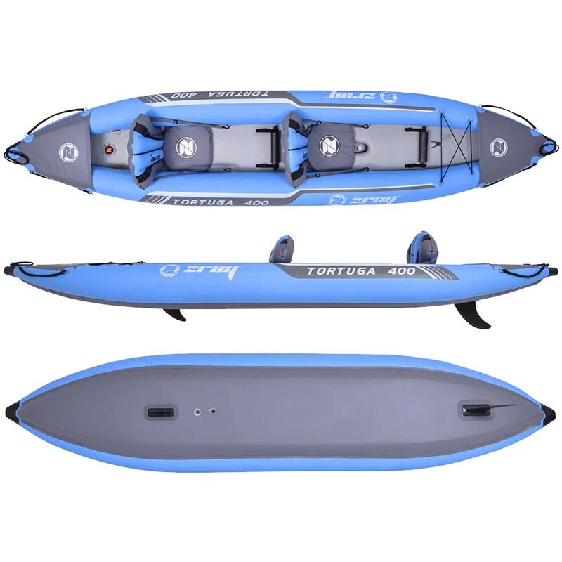 Kayak hinchable - Tortuga 400 - 2 personas - incl. accesorios gratuitos