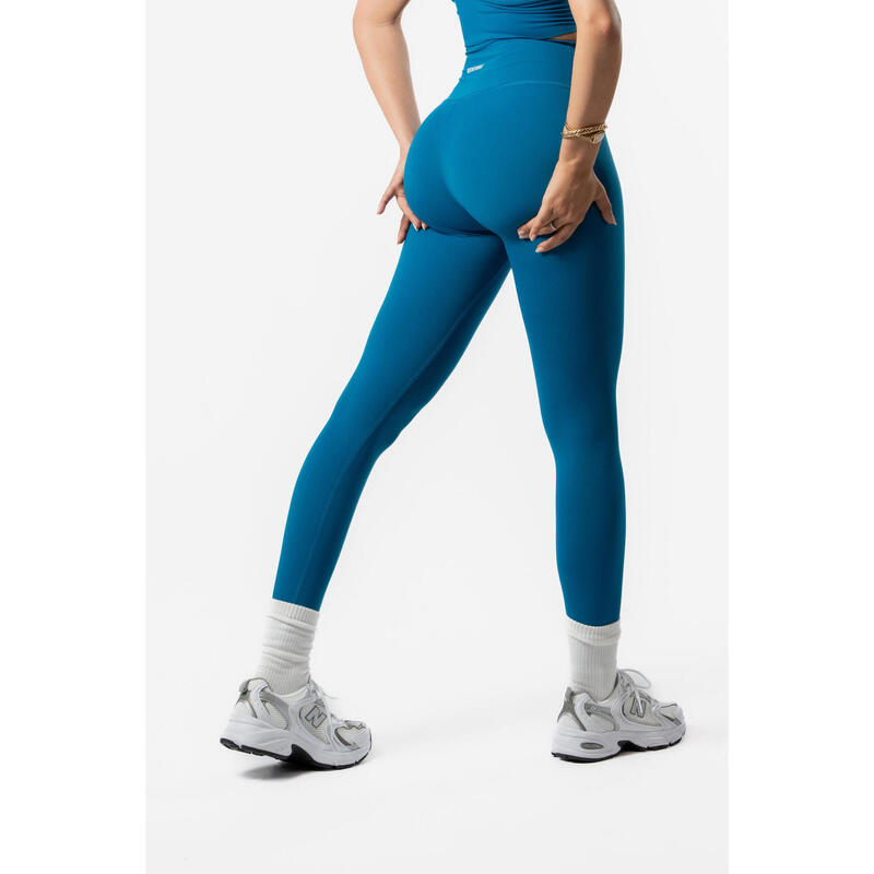 V Crossover Fitness Legging Hoge Taille voor Dames Donker Blauw