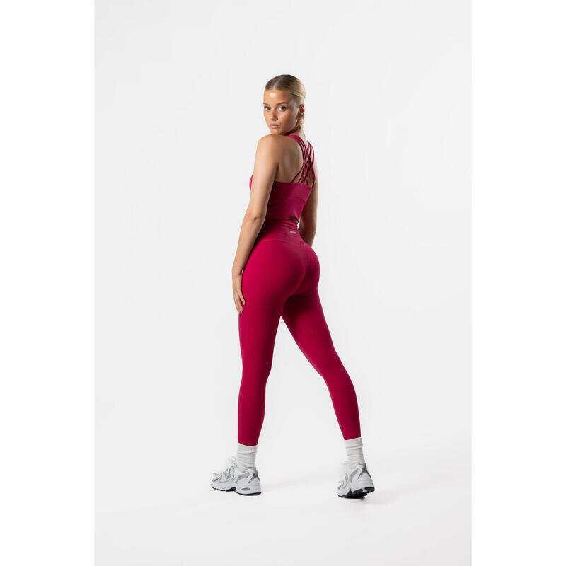 Cross Back Sport-BH Fitness Fuchsia Rot