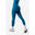 Leggings Fitness V Crossover Cintura Alta Mulher Azul Escuro