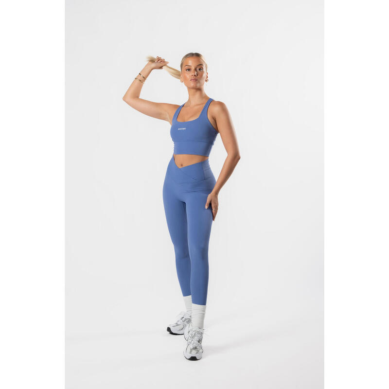 Fitness Sportbeha met Gekruiste Rug/Cross Back Bra Zwart