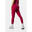 Leggings Fitness V Crossover Cintura Alta Mulher Vermelho