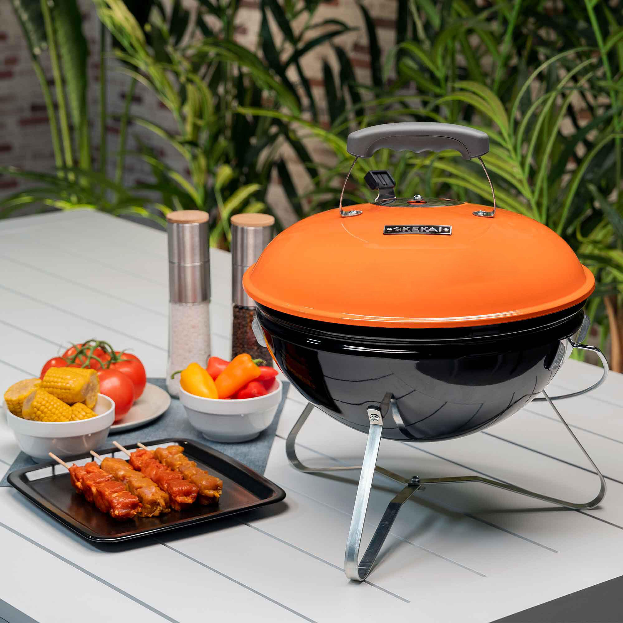Barbacoa de Carbón Portátil de Sobremesa Kekai Tahoe  37x37x44 cm 2/5