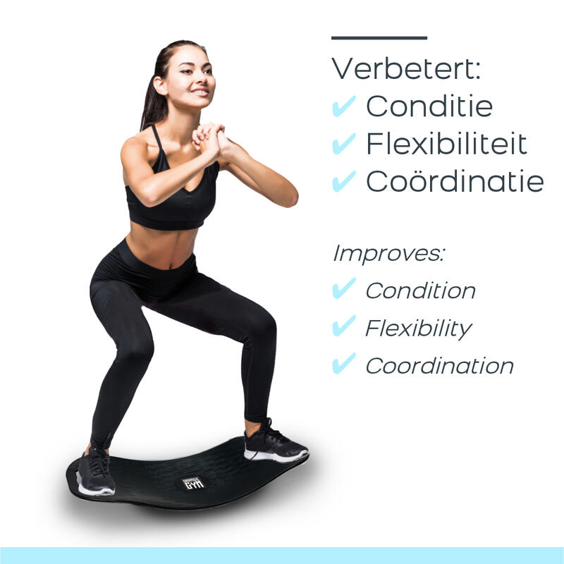 Balance Board, Balansbord, Twist Board Blauw, Yoga en Pilates