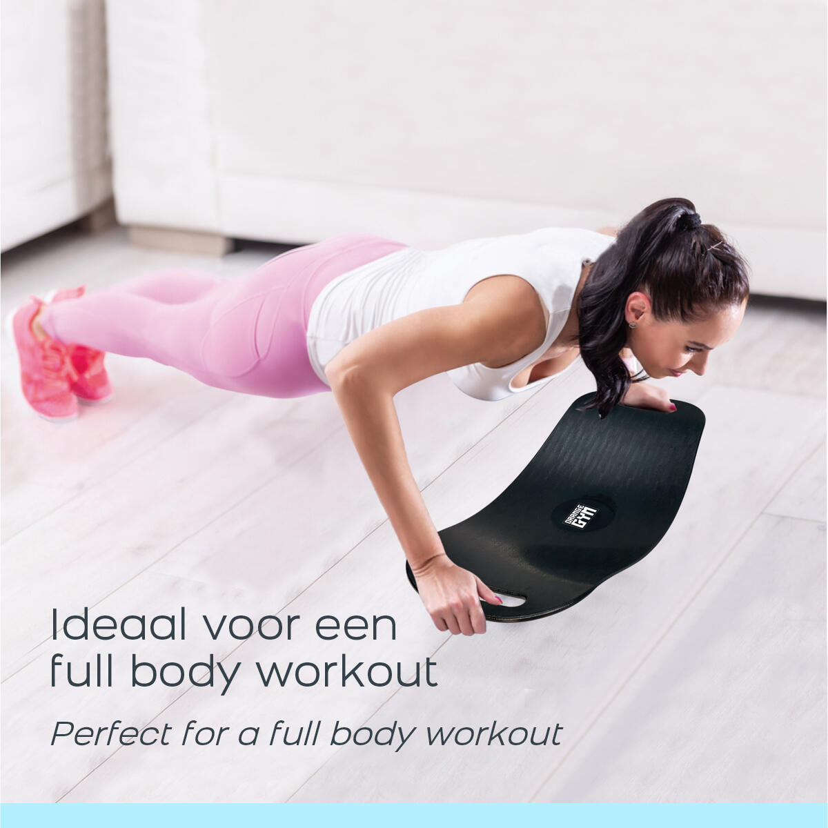 Orange Gym Balance Board - Blue 3/6