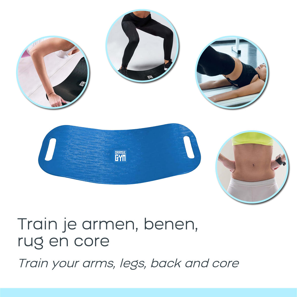 Orange Gym Balance Board - Blue 5/6