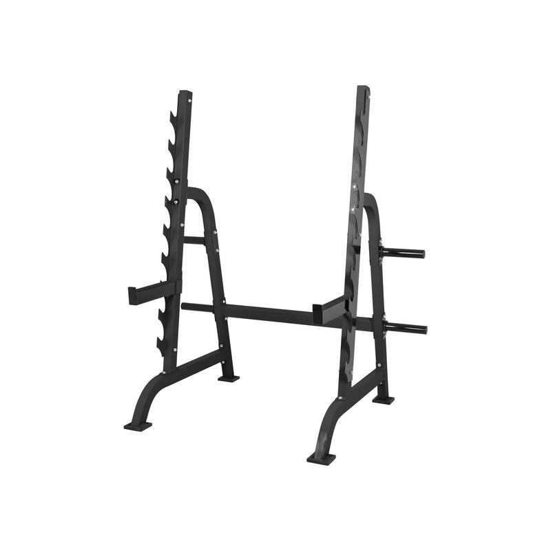 Squat Rack / Bankdruksteunen - 9 hoogtes - Belastbaar tot 300 kg