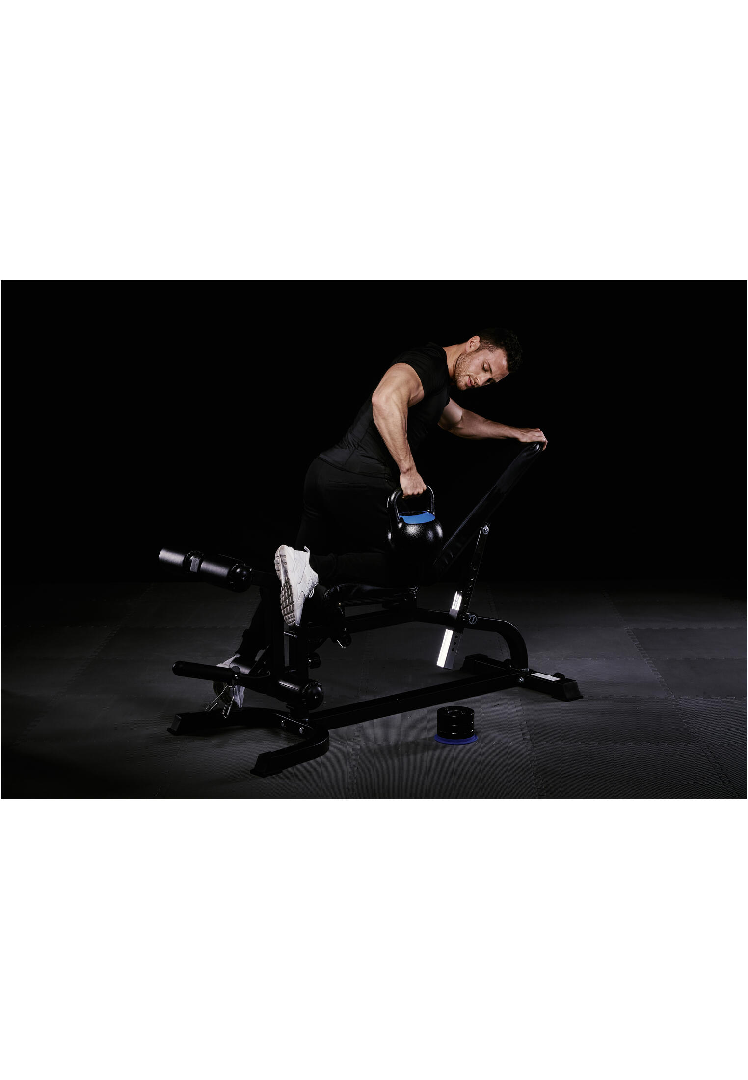 KETTLEBELL RÉGLABLE DE 16KG A 24KG | MUSCULATION | VERSION DESIGN NOIR/BLEU 3/7