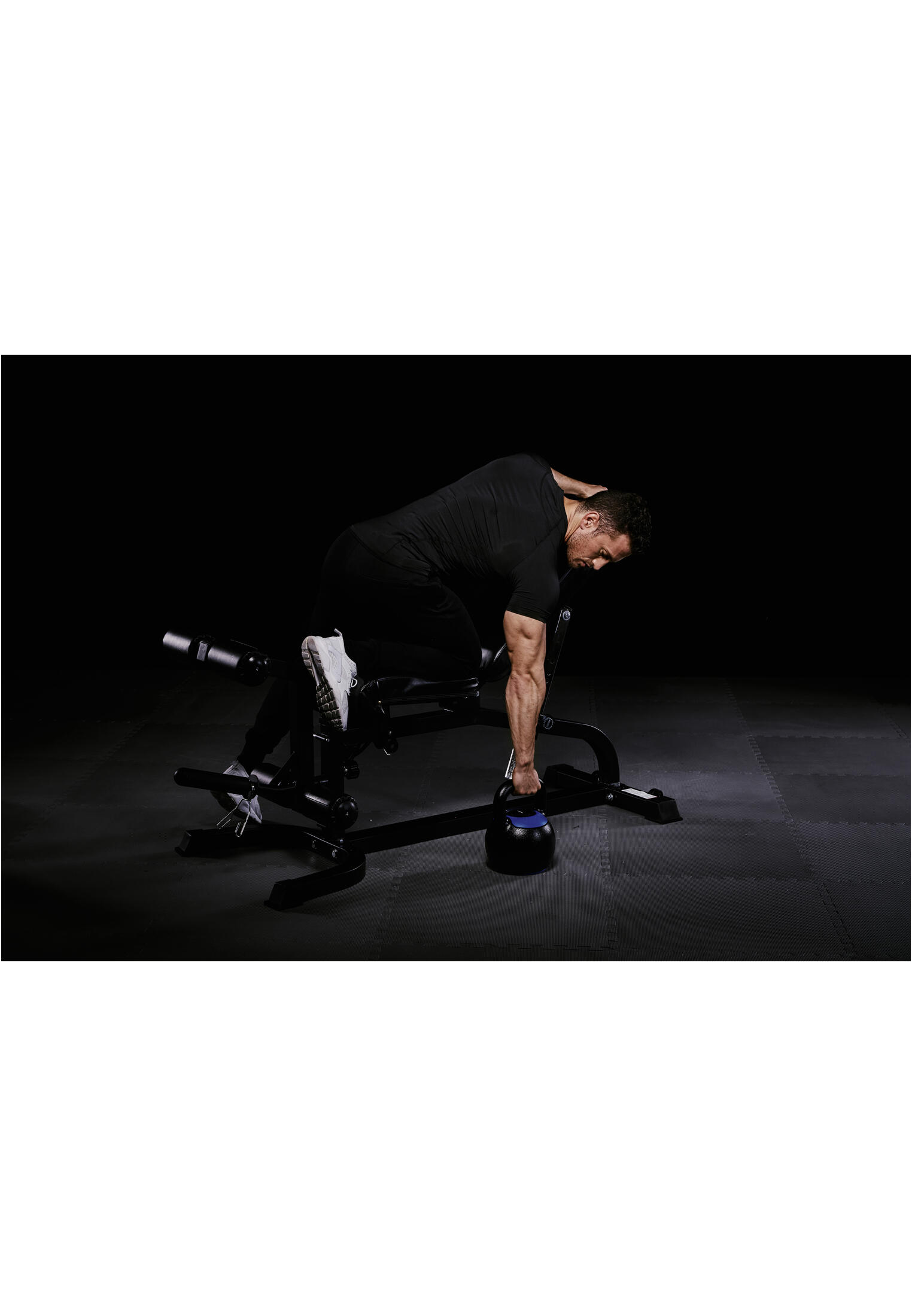 KETTLEBELL RÉGLABLE DE 16KG A 24KG | MUSCULATION | VERSION DESIGN NOIR/BLEU 4/7
