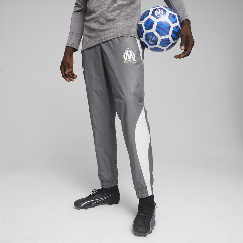 Pantalon d'avant-match 23/24 Olympique de Marseille PUMA Cool Dark Gray White