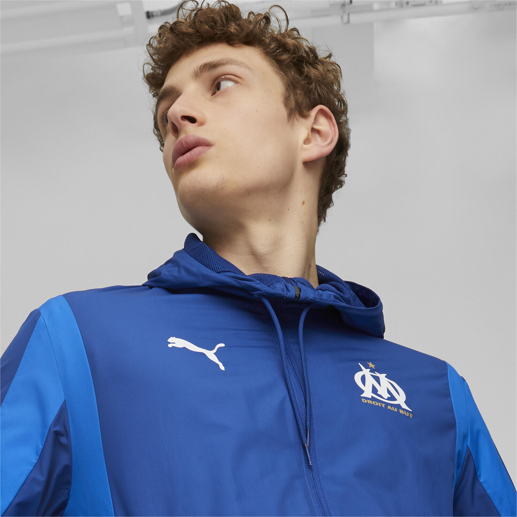 Veste d'avant-match 23/24 Olympique de Marseille PUMA Team Royal Clyde Blue 3/5