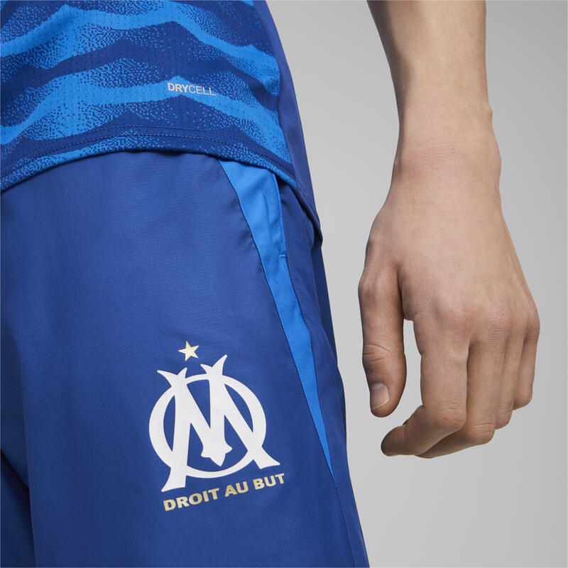 Olympique de Marseille Pre-match voetbalbroek PUMA Team Royal Clyde Blue