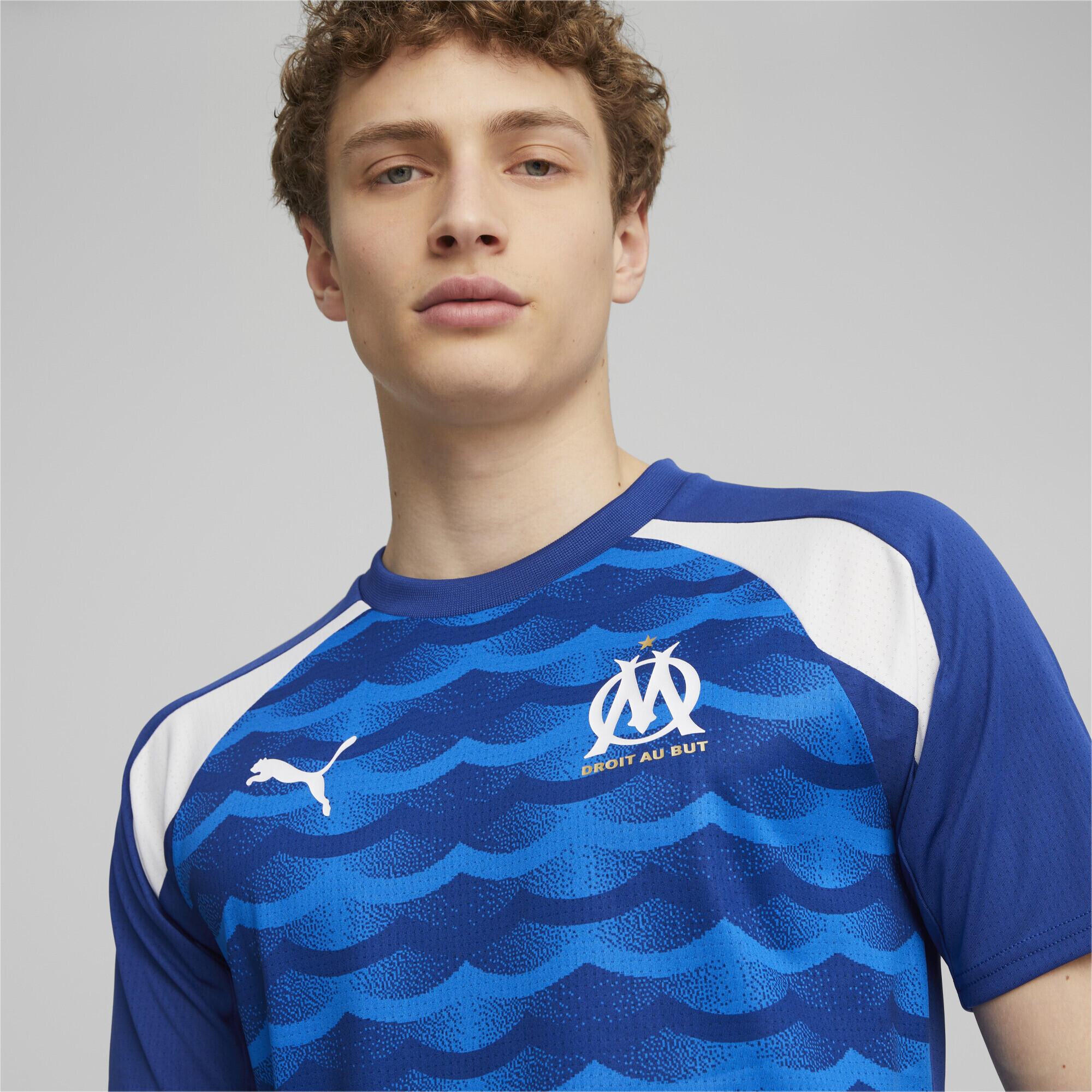 Maglia da calcio Olympique de Marseille pre-partita PUMA Team Royal Clyde Blue 4/6