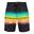 Badehose Heat Stripe Line 19'' Boardshorts Herren - Schwarz