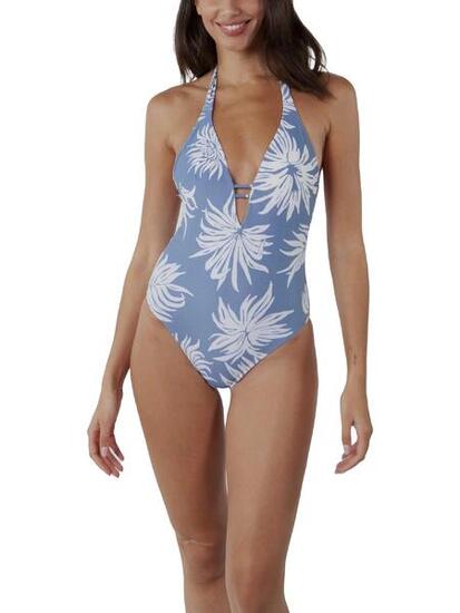 Badeanzug Deltia Halter One Piece Damen - hellblau