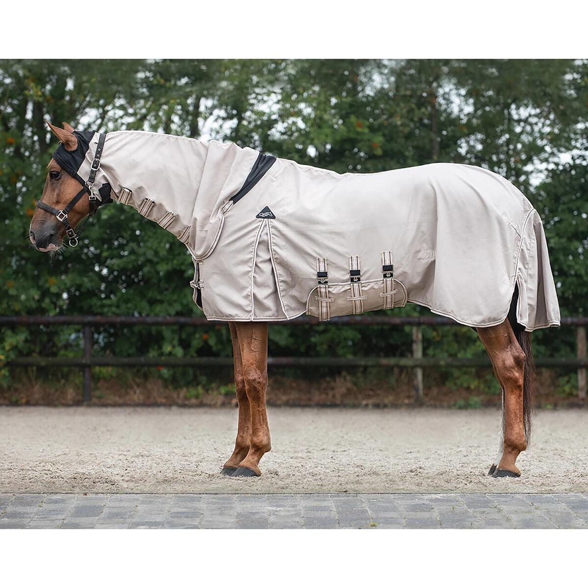 QHP Coperta anti-eczema con protezione da raggi UV per cavalli QHP