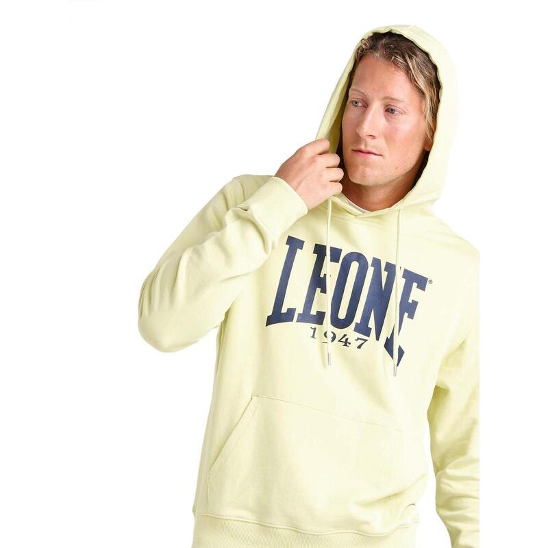 Sweatshirt  lichtgewicht niet-geborsteld met capuchon voor heren Leone 1947