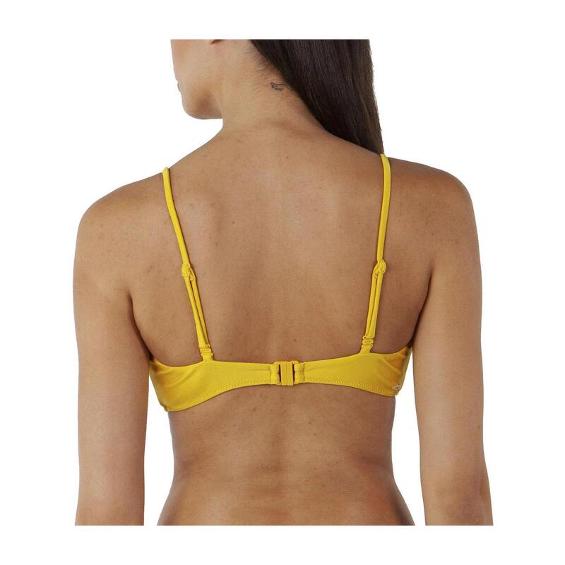 Isla Bow Tie női bikini felső - sárga