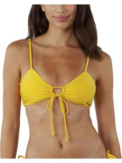 Bikini-Oberteil Isla Bow Tie Damen - gelb