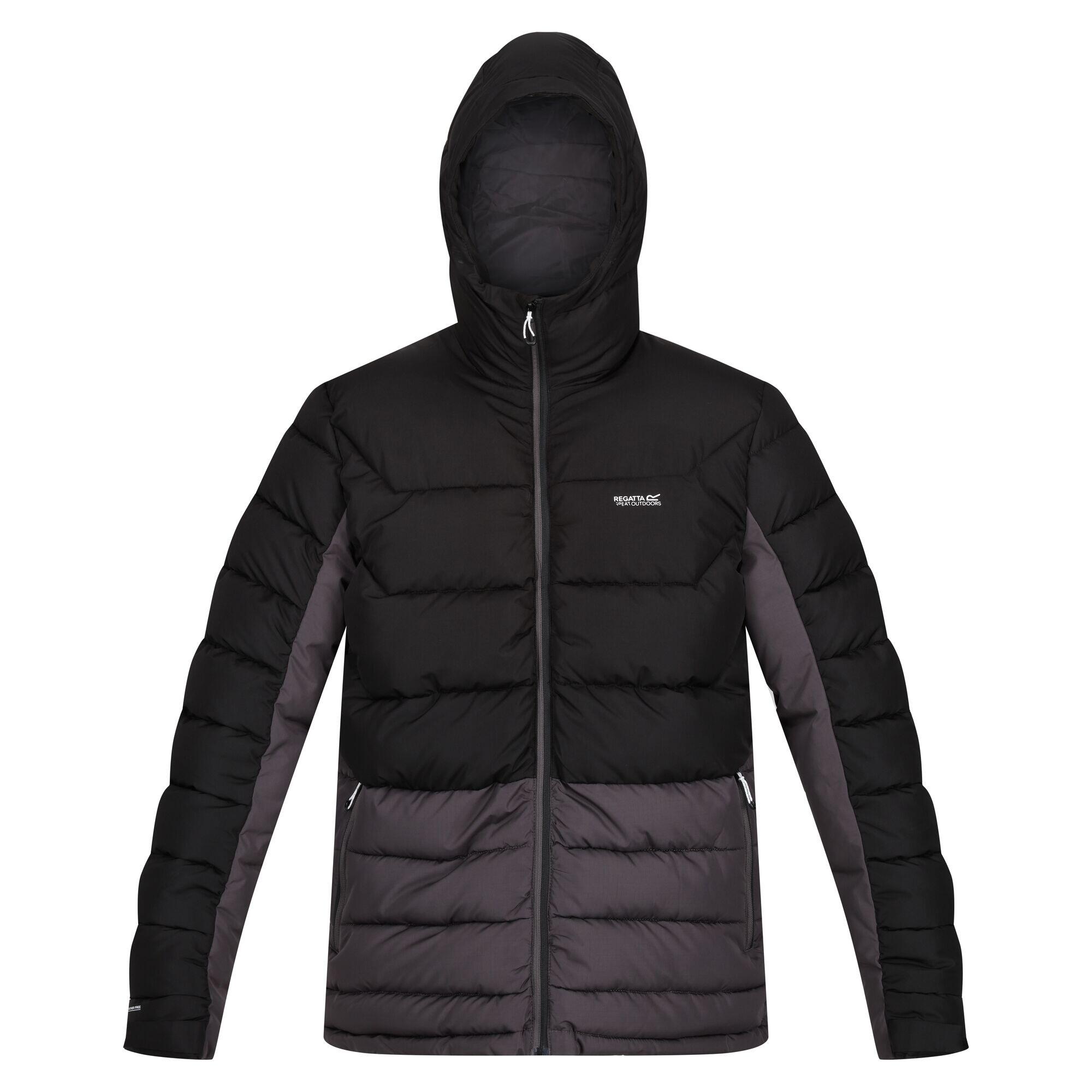 REGATTA Mens Nevado VI Puffer Jacket (Black/Dark Grey)