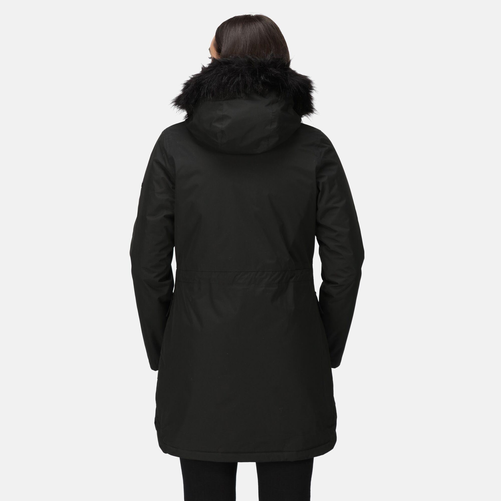 Kurtka Parka Sabinka Fur Trim Rozmiar 40 Czarny - RWP352-800