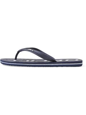 Heren teenslippers big logo blauw