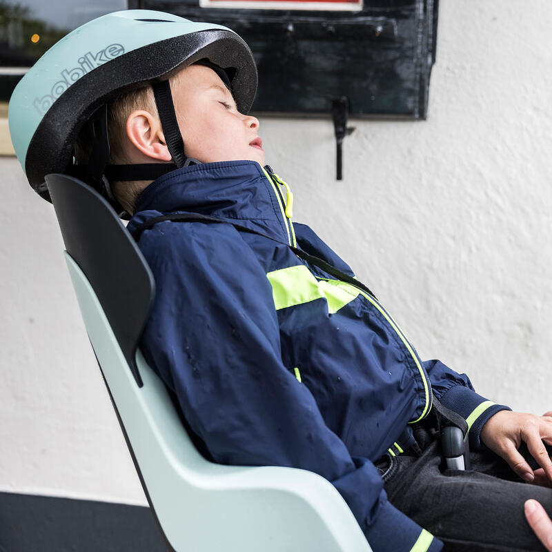 Kinderzitje achter Bobike Go Maxi RS met dragerbevestiging (CFS) en slaapstand -