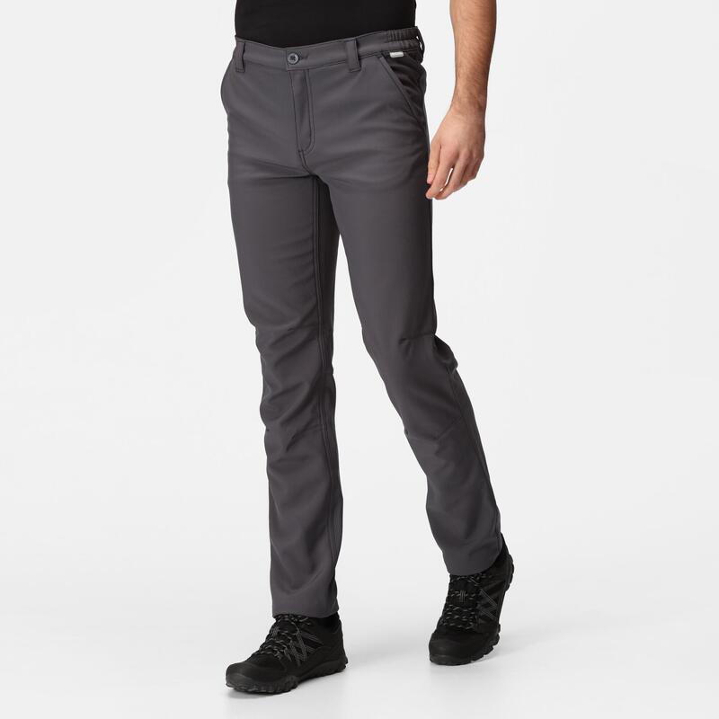 Pantalón senderismo hombre resistente al agua Regatta Fenton, gris oscuro