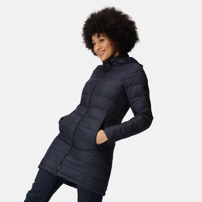 Damen Wattierte Jacke Wasserabweisend - Starler, marineblau