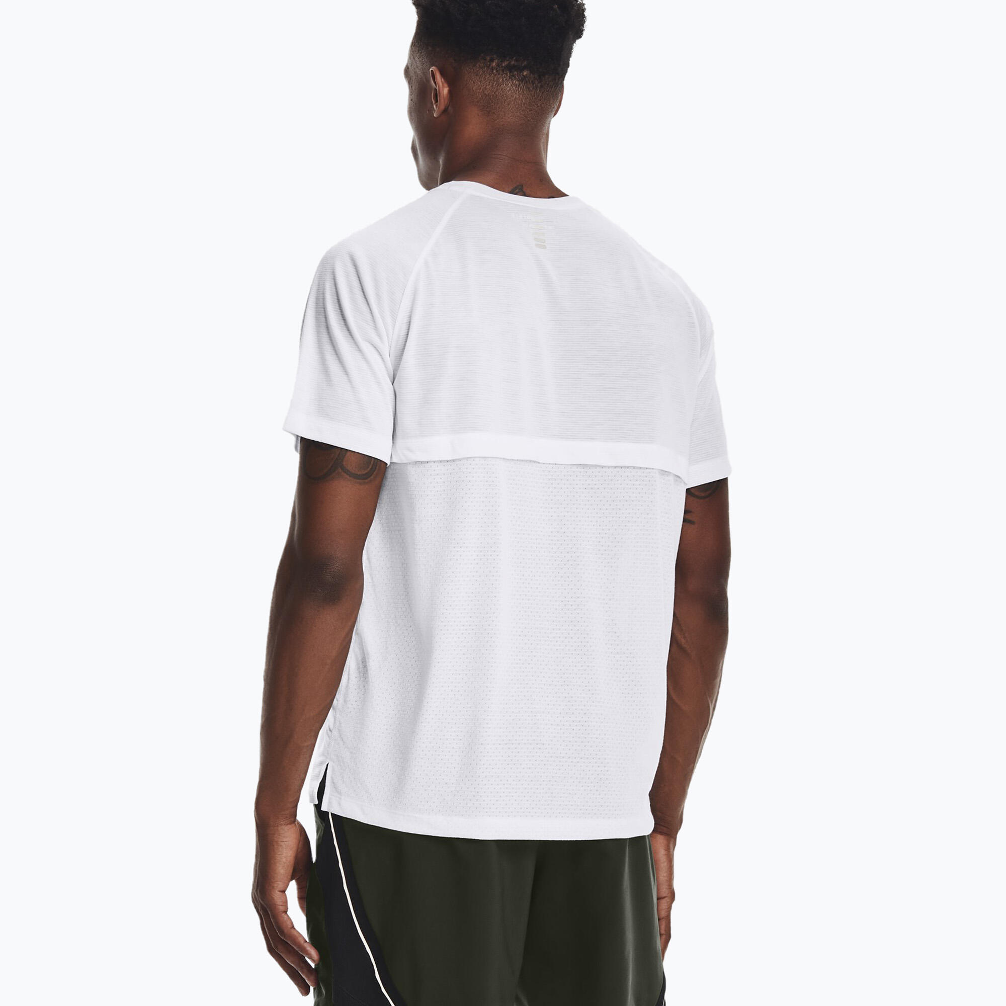 T-shirt running uomo Under Armour Streaker bianco taglia S 4/5