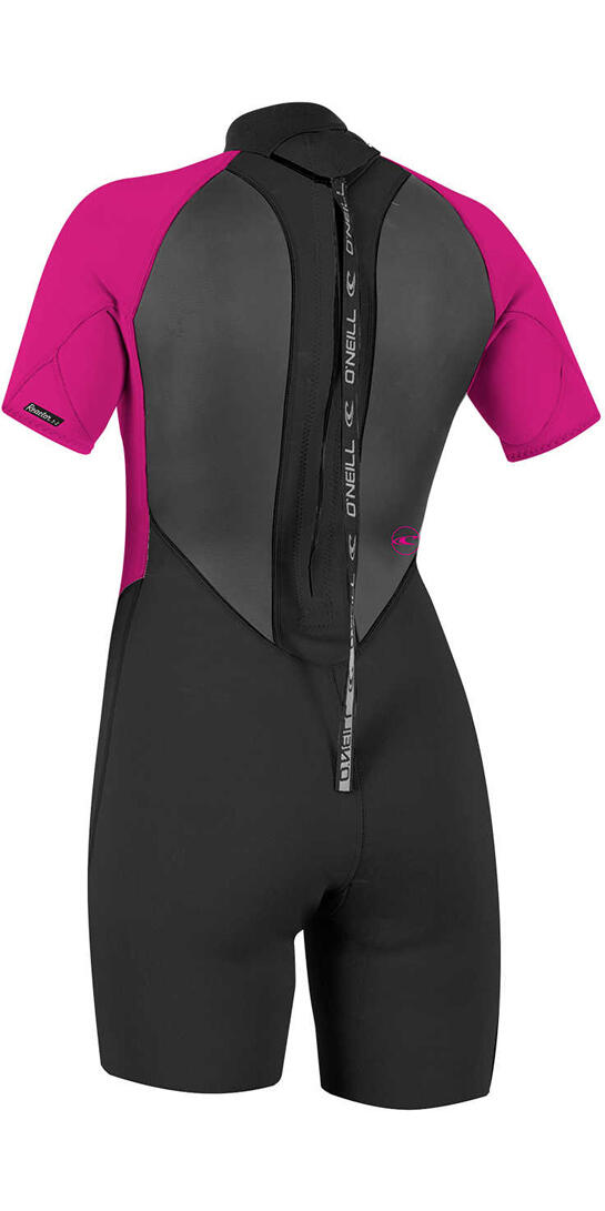 O'Neill Femmes Reactor II 2mm Back Zip Shorty Combinaison Néoprène - Black / Be 2/5