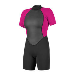 O'Neill Femmes Reactor II 2mm Back Zip Shorty Combinaison Néoprène - Black / Be