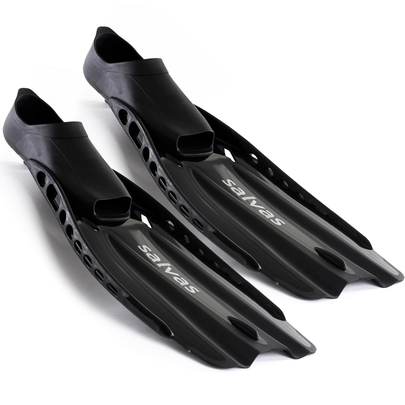 Salvas - Palme De Plongée Advance Plongeur Training Longue Tuba - Palmes - Noir - 38/39 - Decathlon